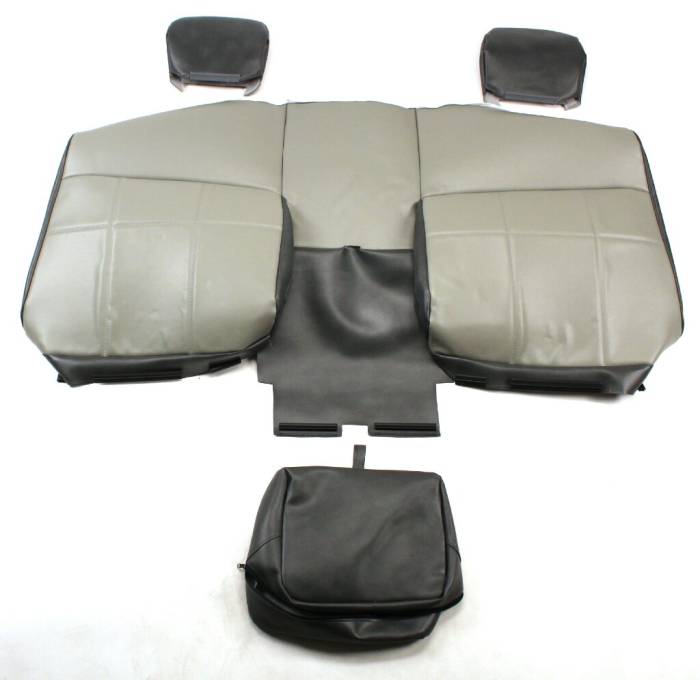 59260 All Vinyl Backrest upholstery with separate headrests and center folding Armrest