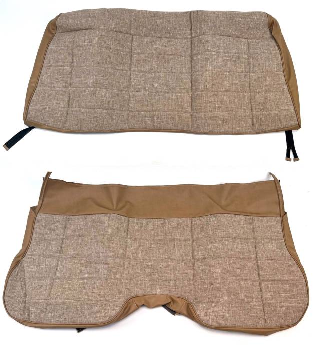 Jeep Comanche upholstery kit example - Vinyl Boxing/Tweed Face