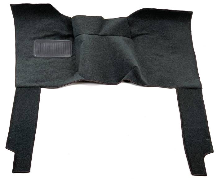 Front Carpet piece with driver side heel pad