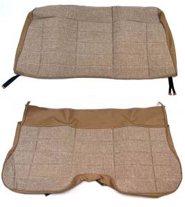 Seatz Manufacturing - * In Stock - Bench Seat Upholstery kit - Fits Jeep Comanche Pickup 1986-1992 Tan Vinyl/Tweed