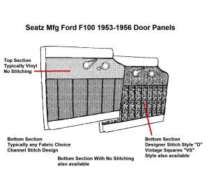 Ford F series pickup door panels