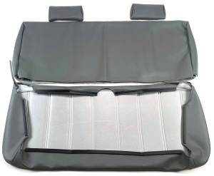 Dodge Ram Pickup Bench seat upholstery - Channel Style with optional Headrest covers and Closed Back