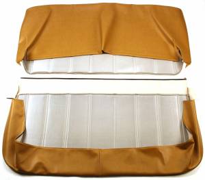 67350 41V Tan Vinyl Upholstery kit - back side showing Closed Backrest