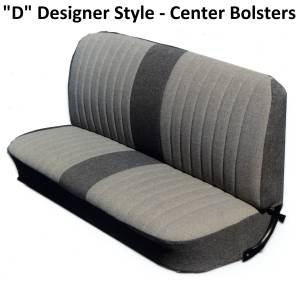 "D" Designer Style Bench Seat Upholstery
