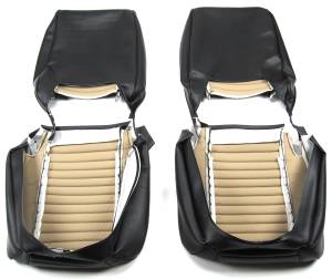 Seatz Manufacturing - JEEP CJ Style 1976-1986 * 2 Tone* Upholstery kit for Low Back Front Bucket seats - Image 2